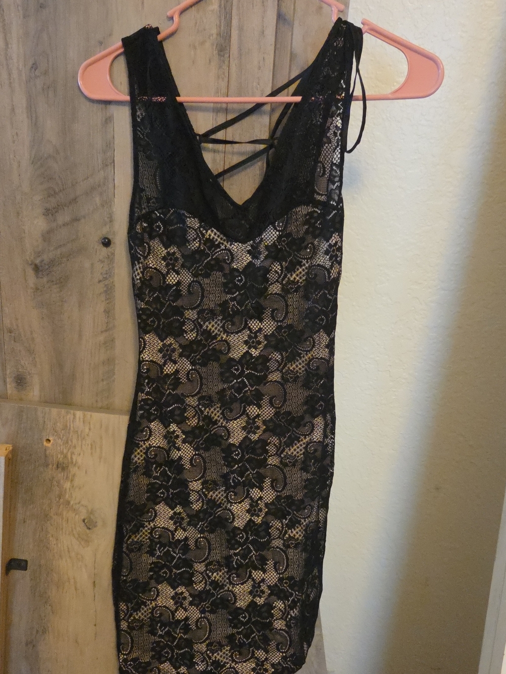 bebe Black Lace dress
